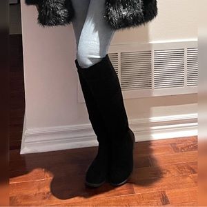 Black knee high boots